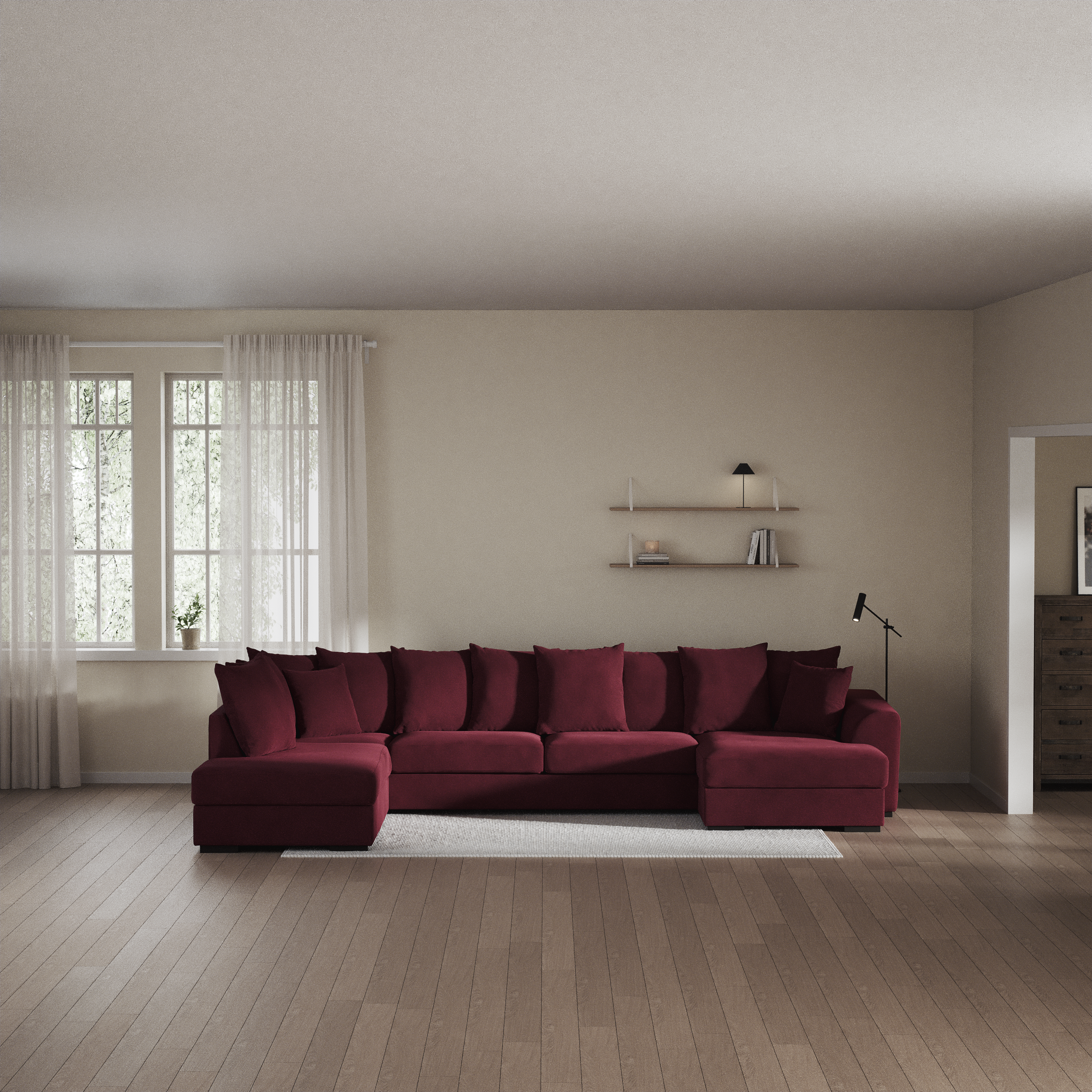Town - 3-sits soffa med divan vänster och schäslong höger - inspiration