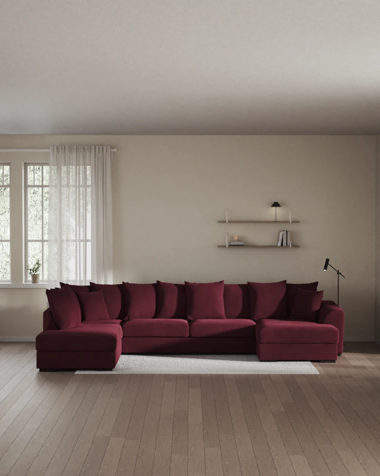 Town - 3-sits soffa med divan vänster och schäslong höger - inspiration
