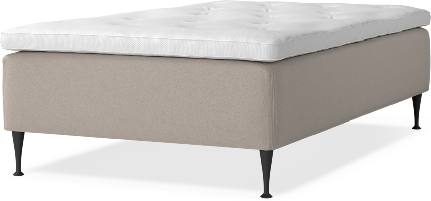 Delux Dream - Ramsäng, enkelsäng med bäddmadrass - Beige