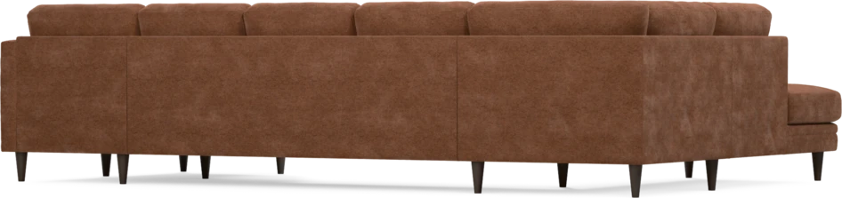 Eden - 3-sits soffa med divan vänster och schäslong höger - Orange