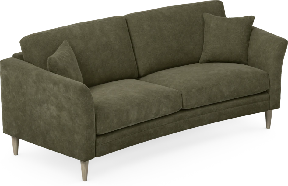 Eden - 2,5-sits soffa svängd - Grön