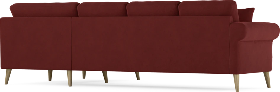 Eden - Hörnsoffa, 3+1-sits - Röd