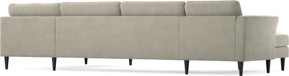 Bridge - 3-sits soffa med schäslong vänster och divan höger - Brun