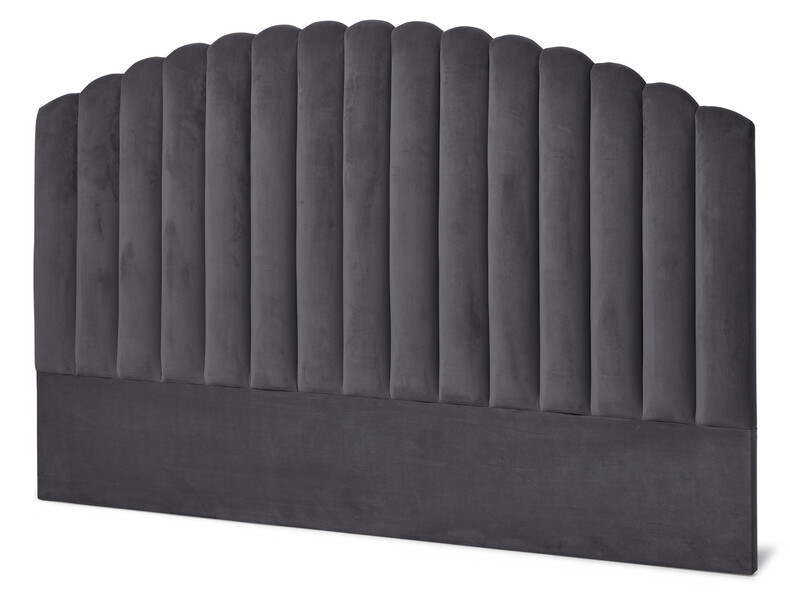 Snäcka - Sänggavel, 180 cm - Grå