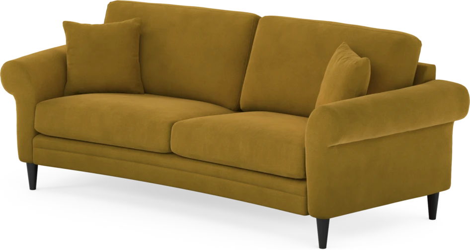 Eden - 2,5-sits soffa svängd - Gul