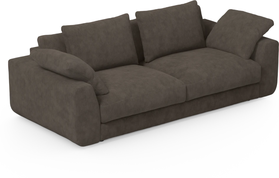 Amie - 3-sits soffa - Brun