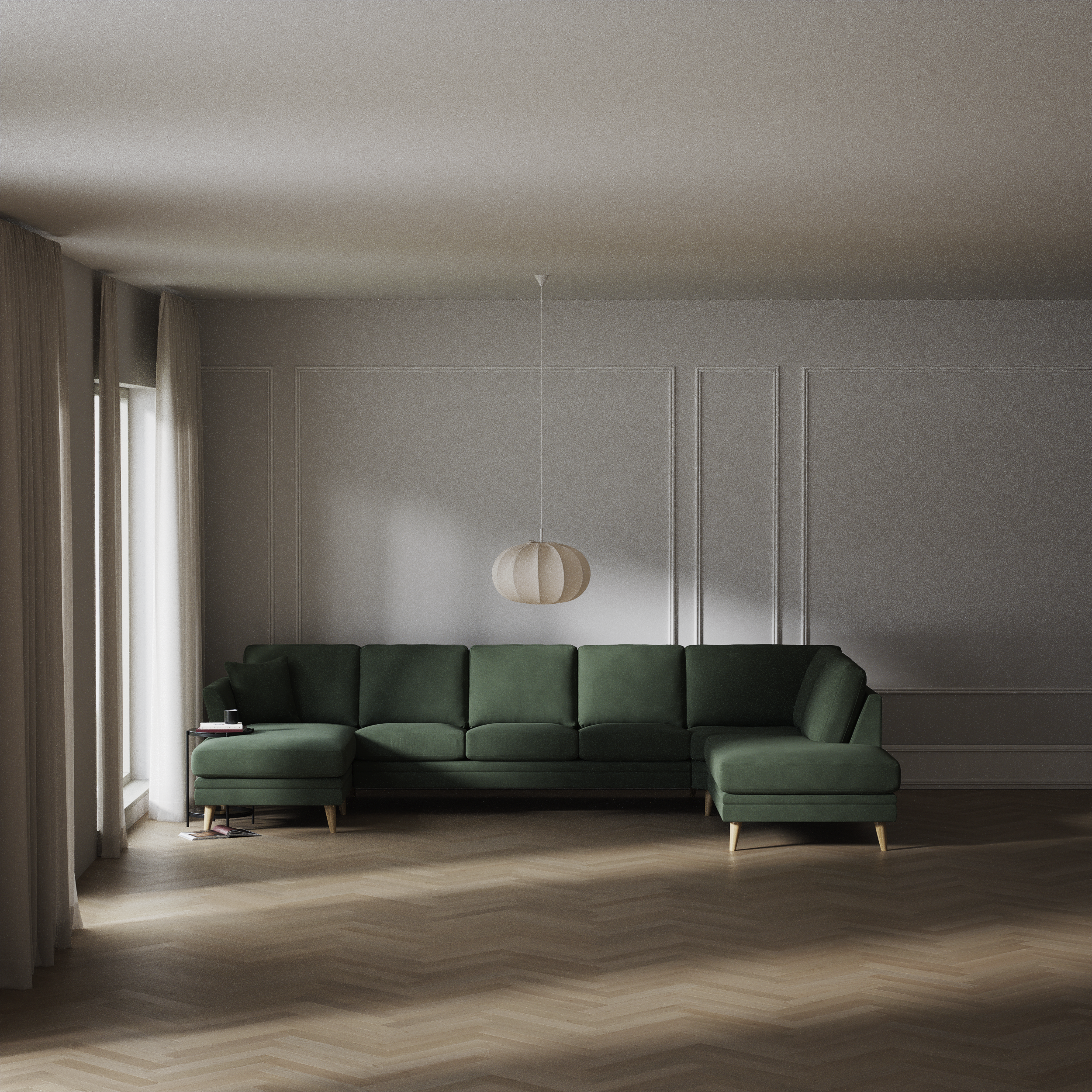 Eden - 3-sits soffa med schäslong vänster och divan höger - inspiration