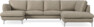 Madison Lux - 2-sits soffa med schäslong vänster och divan höger - Beige