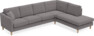 Eden - 3-sits soffa med divan - Grå