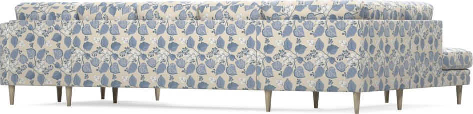 Eden - 3-sits soffa med divan vänster och schäslong höger - Flerfärgad