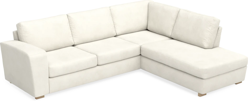 Friday - 2,5-sits soffa med divan höger - Vit