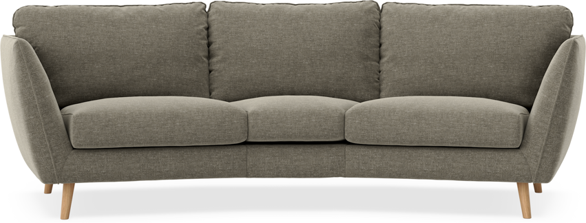 Madison - 3-sits soffa svängd, 70 cm - Grön