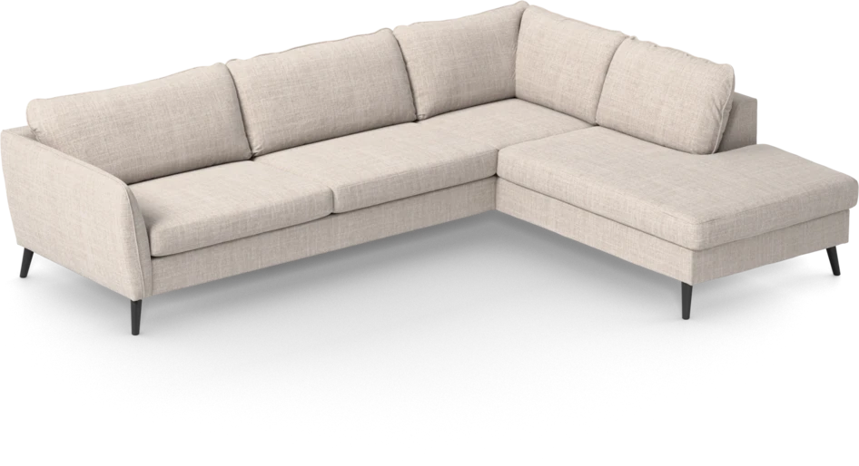 County - 2,5-sits soffa med divan höger - Beige