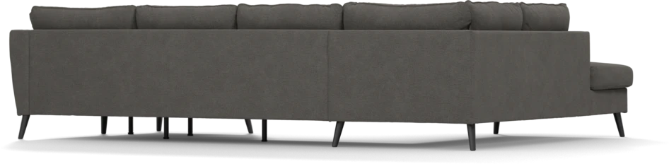 County - 3-sits soffa med divan vänster och schäslong höger - Brun