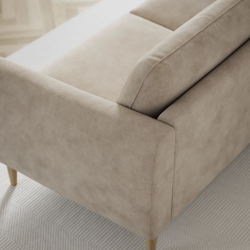 Bridge - Hörnsoffa, 3+2-sits med schäslong vänster - Beige