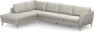 County - 3-sits soffa med divan vänster - Grå