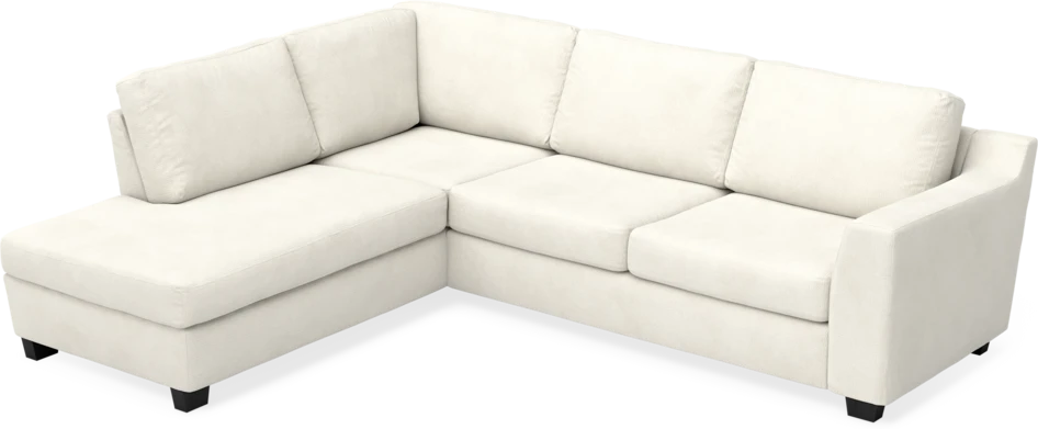 Friday - 2,5-sits soffa med divan vänster - Vit