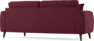 Eden - 2,5-sits soffa svängd - Röd