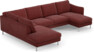 Madison Lux - 2-sits soffa med divan vänster och schäslong höger - Rosa