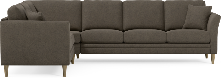 Eden - Hörnsoffa, 2+3-sits - Brun