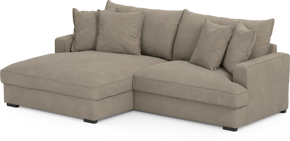 Mila - 2-sits soffa med schäslong XL vänster - Beige