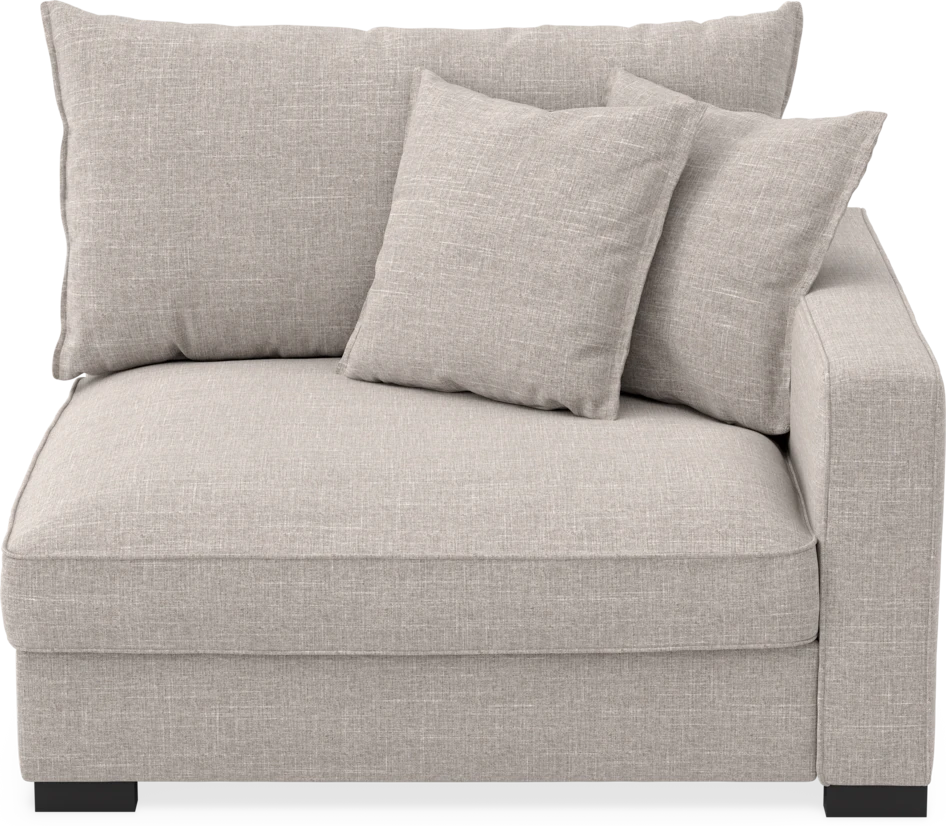 Rossi - 1,5-sits med armstöd höger - Beige