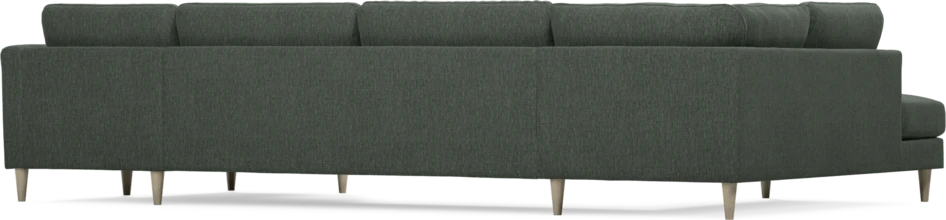 Bridge - 3-sits soffa med divan vänster och schäslong höger - Grön