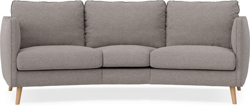 Madison - 3-sits soffa svängd, 70 cm - Grå