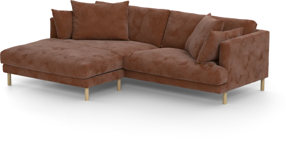 Harper - 4-sits med schäslong XL vänster - Orange