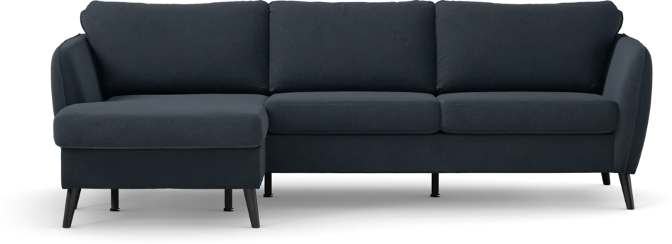 County - 3-sits soffa med flyttbar schäslong - Blå