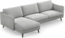Madison Lux - 3-sits soffa med schäslong vänster - Grå