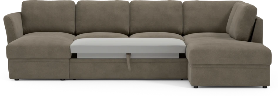 Öland - Bäddsoffa med schäslong vänster och divan höger - Beige