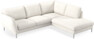 Madison Lux - 2-sits soffa med divan höger - Vit
