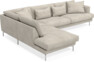 Harper - 3-sits soffa med divan vänster - Beige