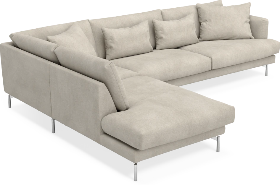 Harper - 3-sits soffa med divan vänster - Beige