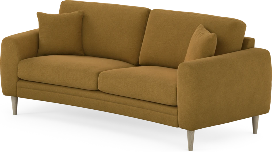Eden - 2,5-sits soffa svängd - Gul