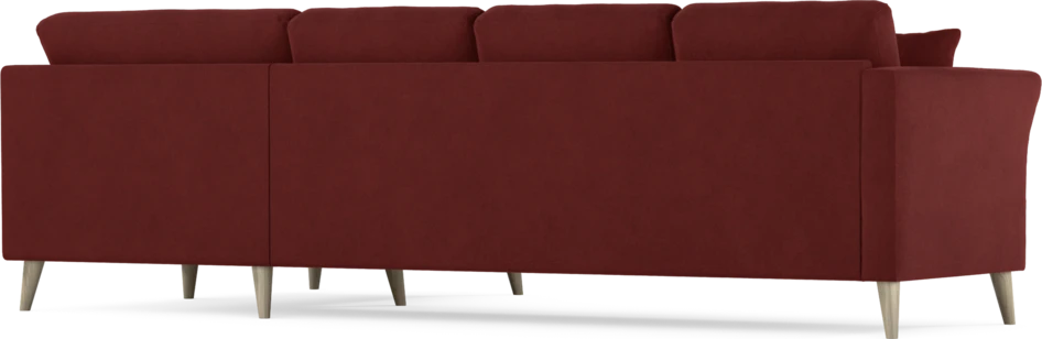 Eden - Hörnsoffa, 3+1-sits - Röd