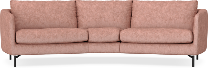 Madison - 3-sits soffa svängd, 90 cm - Röd