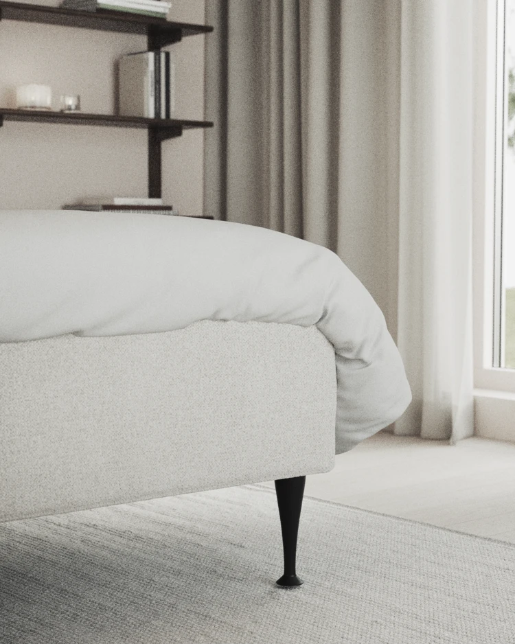 Delux Exclusive - Kontinentalsäng, enkelsäng 120 cm med bäddmadrass och sängben - inspiration
