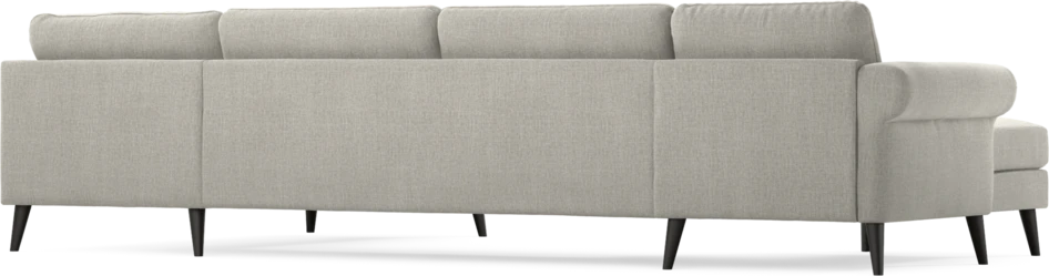 Bridge - 3-sits soffa med schäslong vänster och divan höger - Grå
