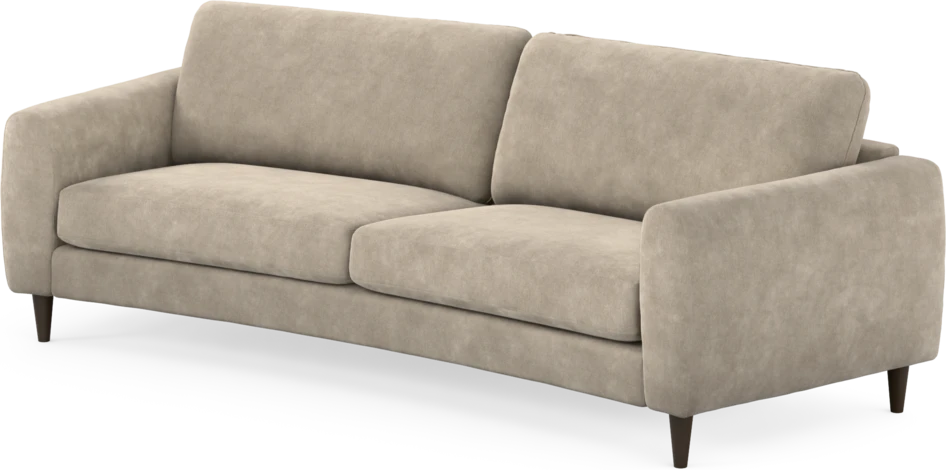 Bridge - 3-sits soffa svängd - Beige