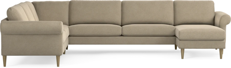 Bridge - Hörnsoffa, 2+3-sits med schäslong höger - Beige