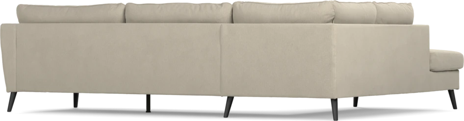 County - 2,5-sits soffa med divan vänster - Grå