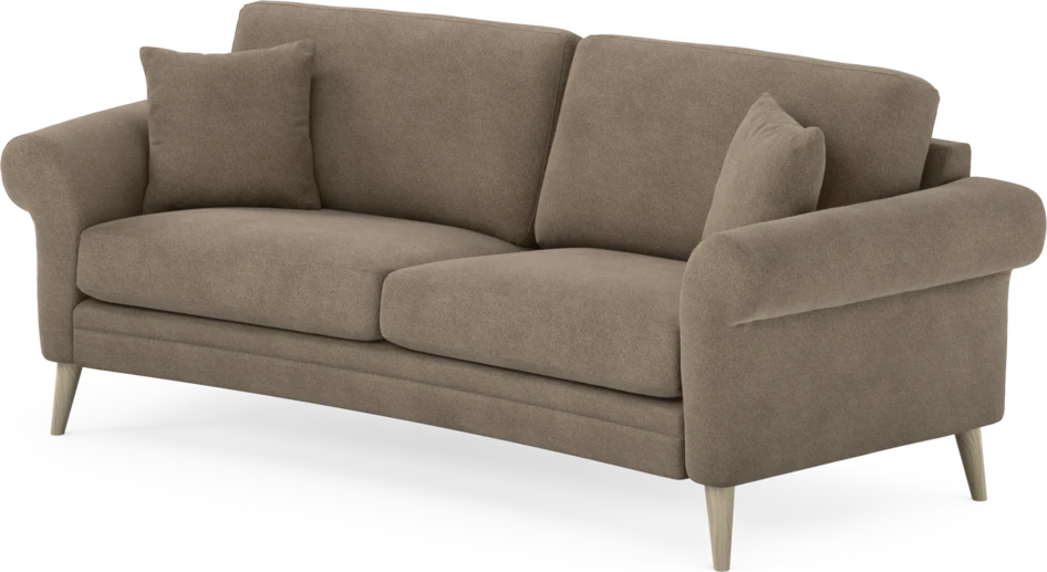 Eden - 2,5-sits soffa svängd - Brun