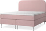 New York - Kontinentalsäng, dubbelsäng med bäddmadrass, sängben och sänggavel slät - Rosa