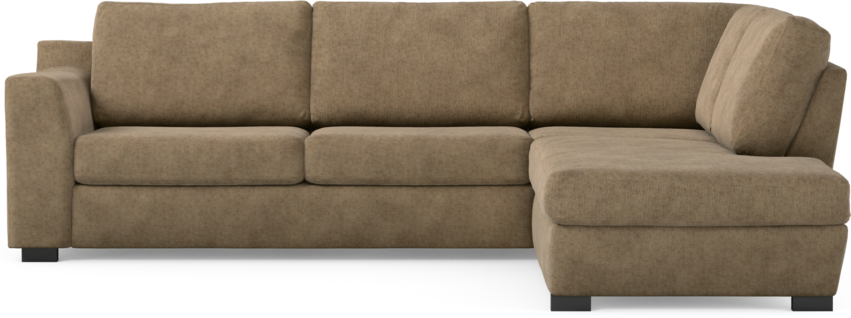 Friday - 2,5-sits soffa med divan höger - Brun