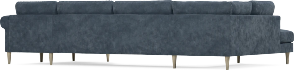 Bridge - 3-sits soffa med divan vänster och schäslong höger - Blå
