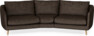 Madison - 3-sits soffa svängd, 90 cm - Brun