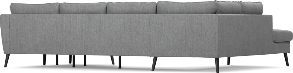 County - 3-sits soffa med divan vänster och schäslong höger - Grå