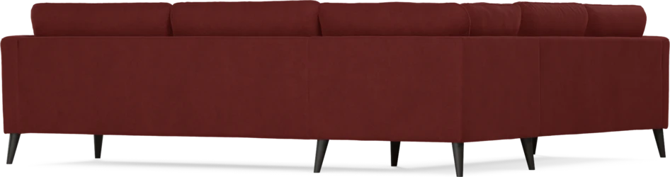 Bridge - Hörnsoffa, 2+3-sits - Röd